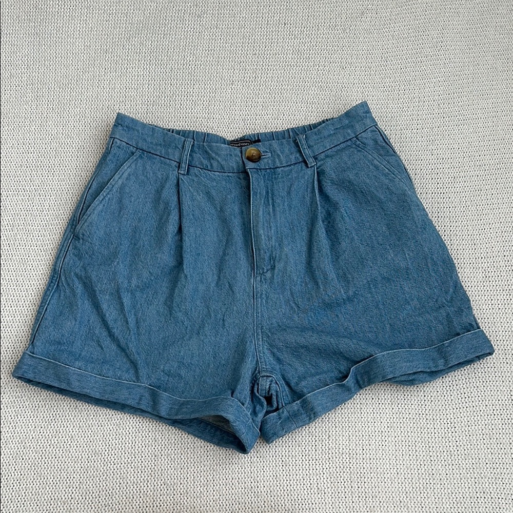 Vineyard Vines Linen/Cotton High Waist Shorts Blue Size 4